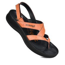 Load image into Gallery viewer, Aerosoft - Deke Women Tan S5904 slingback sandals with arch support
