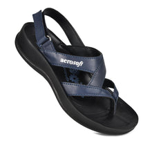 Load image into Gallery viewer, Aerosoft - Deke Women Navy S5904 slingback sandals with arch support
