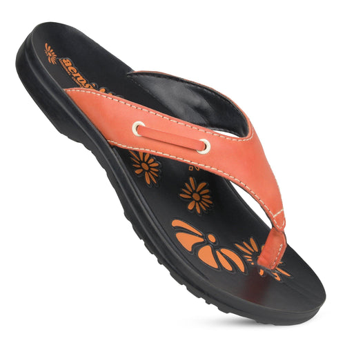 Aerosoft - Yarrow Orange S6001 cute flip flops for women