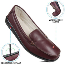 Load image into Gallery viewer, Aerosoft - Normsic Wine CL0814 Women comfy loafers3
