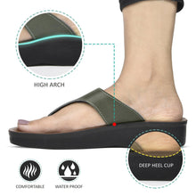 Load image into Gallery viewer, Aerosoft - Ornate Women Green LA08C9 slippers thong flip flops2
