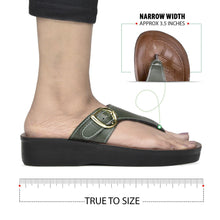 Load image into Gallery viewer, Aerosoft - Ornate Women Green LA08C9 slippers thong flip flops4
