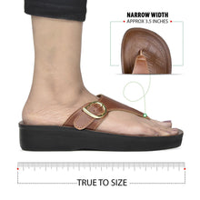 Load image into Gallery viewer, Aerosoft - Ornate Women Brown LA08C9 slippers thong flip flops4
