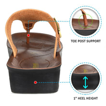 Load image into Gallery viewer, Aerosoft - Ornate Women Brown LA08C9 slippers thong flip flops3
