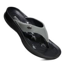 Load image into Gallery viewer, Aerosoft - Tempeve S5905 Grey thongs with arch support women&#39;s
