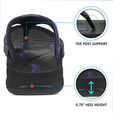 Load image into Gallery viewer, Aerosoft - Tempeve S5905 Purple thongs with arch support women&#39;s3
