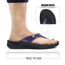Load image into Gallery viewer, Aerosoft - Tempeve S5905 Purple thongs with arch support women&#39;s4
