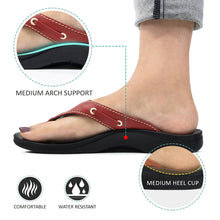 Load image into Gallery viewer, Aerosoft - Yarrow Red S6001 cute flip flops for women2
