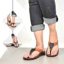 Load image into Gallery viewer, Aerosoft - Paradigm Brown Women S6002 trendy flip flops3
