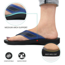 Load image into Gallery viewer, Aerosoft - Frondle S6102 Blue ladies thong sandals2
