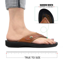 Load image into Gallery viewer, Aerosoft - Frondle S6102 Tan ladies thong sandals4
