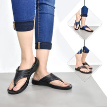 Load image into Gallery viewer, Aerosoft - Elmush S6103 Women Black supportive thong sandals1
