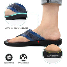 Load image into Gallery viewer, Aerosoft - Elmush S6103 Women Blue supportive thong sandals1
