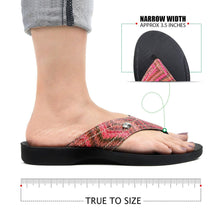 Load image into Gallery viewer, Aerosoft - Jute S6116 Red ladies flip flop slippers4
