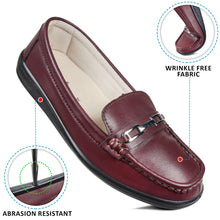 Load image into Gallery viewer, Aerosoft - Stepis CL0816 Wine female loafers2
