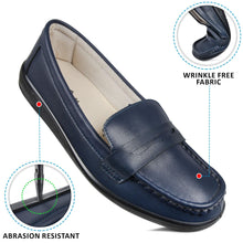 Load image into Gallery viewer, Aerosoft - Navy Walkish CL0813 slip on loafers women2
