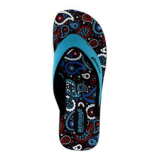 Load image into Gallery viewer, Aerosoft - Dojo A0862 Women Blue orthopedic flip flops3
