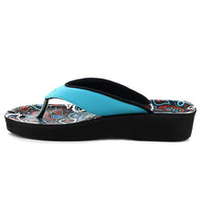 Load image into Gallery viewer, Aerosoft - Dojo A0862 Women Blue orthopedic flip flops6
