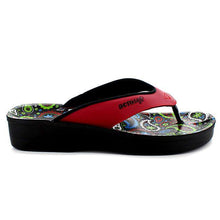 Load image into Gallery viewer, Aerosoft - Dojo A0862 Women Red orthopedic flip flops3
