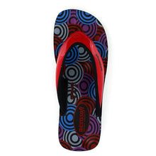 Load image into Gallery viewer, Aerosoft - Swirly Women Red A0876 supportive flip flops3

