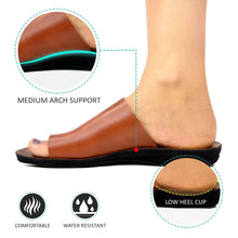 Load image into Gallery viewer, Aerosoft - Women Daffodil Brown cute slide sandals3

