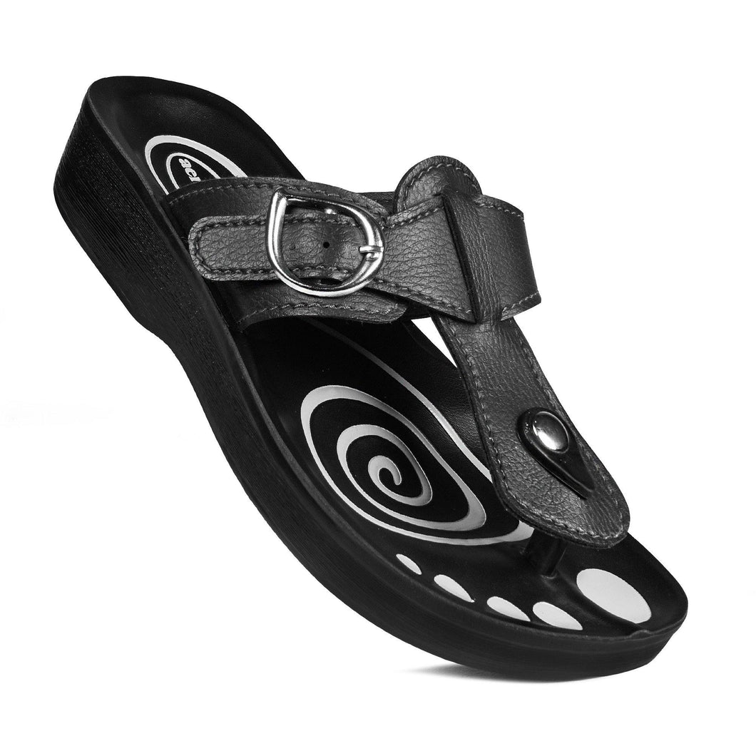 Aerosoft - Freedom A0851 Black sandals for women