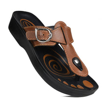 Load image into Gallery viewer, Aerosoft - Freedom A0851 Tan sandals for women
