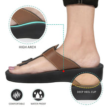 Load image into Gallery viewer, Aerosoft - Freedom A0851 Tan sandals for women2
