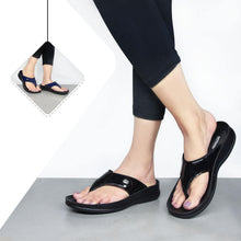 Load image into Gallery viewer, Aerosoft - Women Black Glint LS5913 beach thong sandals1
