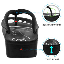 Load image into Gallery viewer, Aerosoft - Glitter A0825 Women Black thong style sandals3
