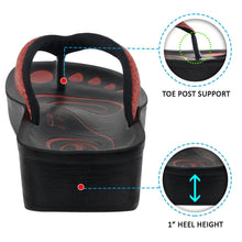 Load image into Gallery viewer, Aerosoft - Glitter A0825 Women Red thong style sandals3
