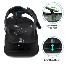 Load image into Gallery viewer, Aerosoft - Meadow S5909 Black Women thong slip on sandals4
