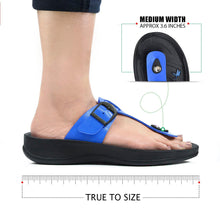 Load image into Gallery viewer, Aerosoft - Meadow S5909 RoyalBlue Women thong slip on sandals5
