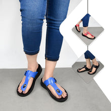 Load image into Gallery viewer, Aerosoft - Meadow S5909 RoyalBlue Women thong slip on sandals3

