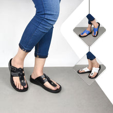 Load image into Gallery viewer, Aerosoft - Morphis Women Black S5908 t strap thong sandals3

