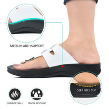 Load image into Gallery viewer, Aerosoft - Morphis Women White S5908 t strap thong sandals2
