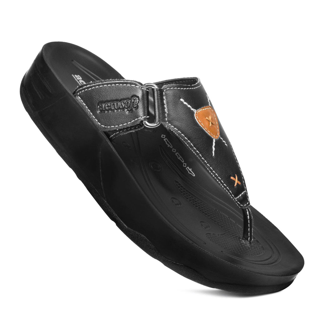 Aerosoft - Pyrim Black LS5712 ladies platform sandals