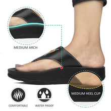 Load image into Gallery viewer, Aerosoft - Pyrim Black LS5712 ladies platform sandals2
