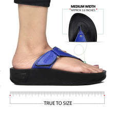 Load image into Gallery viewer, Aerosoft - Pyrim Blue LS5712 ladies platform sandals4
