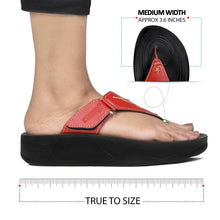 Load image into Gallery viewer, Aerosoft - Pyrim Red LS5712 ladies platform sandals4
