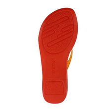 Load image into Gallery viewer, Aerosoft - Sandy S4802 Orange comfortable flip flops for women4
