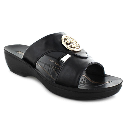 Aerosoft - Black Taboo Women S5103 orthotic slides
